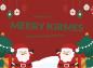 Preview: Grußkarte Weihnachten "We wish you 1  MERRY KIRMES" gefalzt auf DIN A6 quer Format: 296 x 105