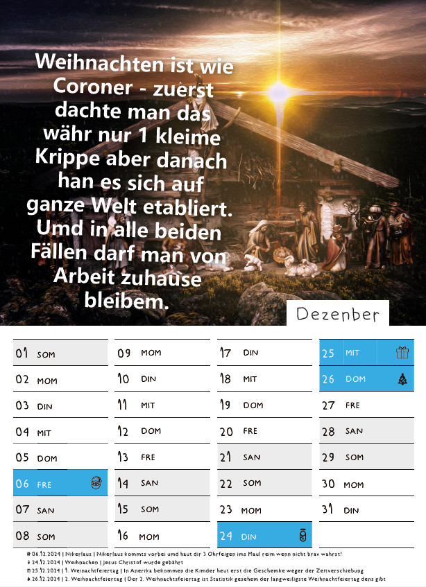 Nachdenkliche Sprüche Mit Bilder Kalender 2025 